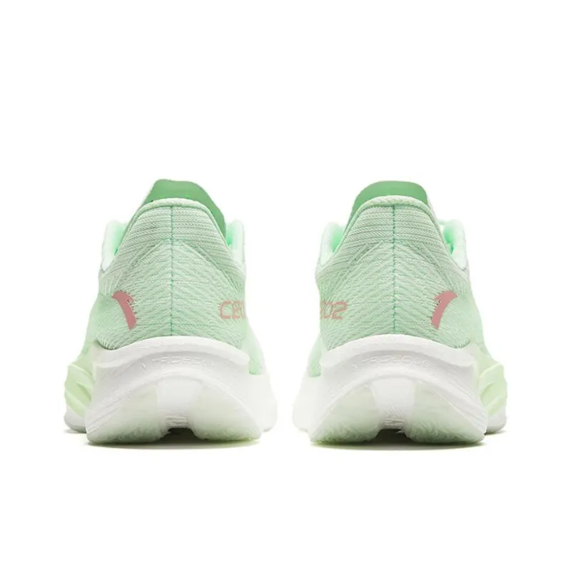 Anta C202 5th Gen Slip Resistant Cushioning Low Top Running Shoes Women's White Green-1