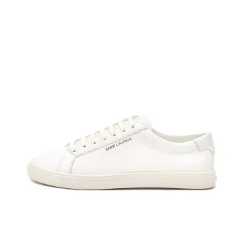 SAINT LAURENT Low Top Stylish Skateboarding Shoes Women's White