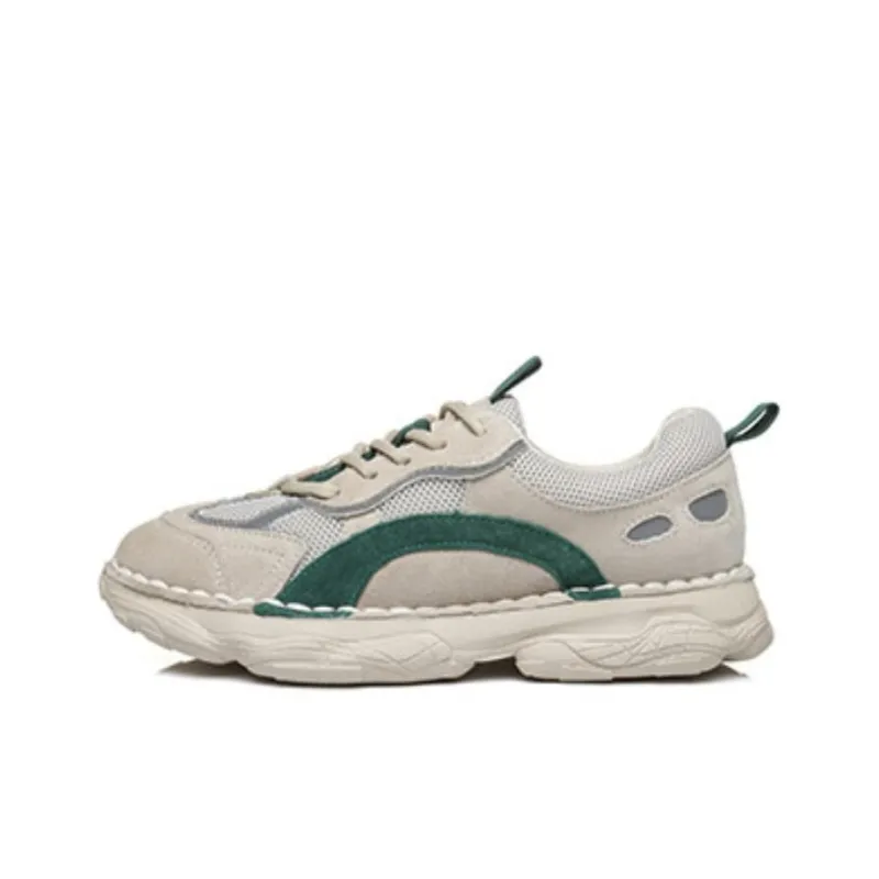 TARRAMARRA Chunky Sneakers Women's Low Top Gray Green/Gray Yellow/Gray Red-0