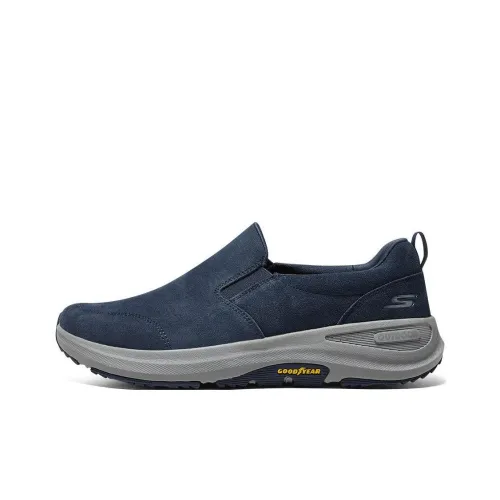 Skechers Go Walk Outdoor Anti Slip Wear Resistant Low Top Casual Shoes Men's Blue