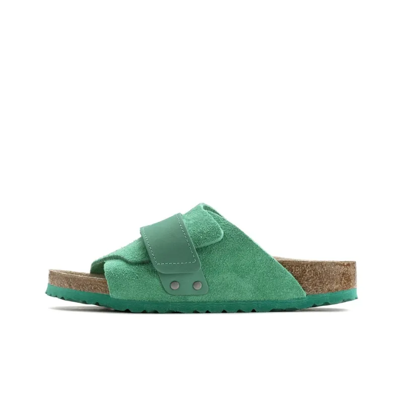 Birkenstock Kyoto Nubuck Suede Leather Sandals 'Bold Green'-0