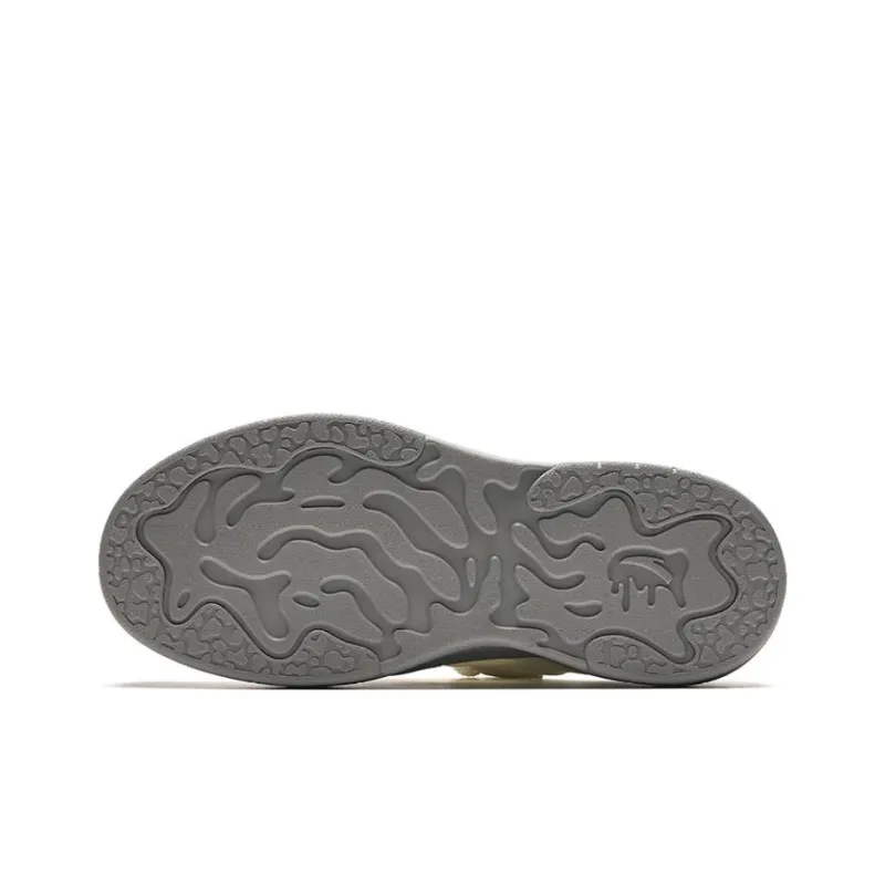 Anta Seaweed Slip Resistant Cushioning Lightweight Height Increasing Low Top Skateboard Shoes Women's White Gray-3