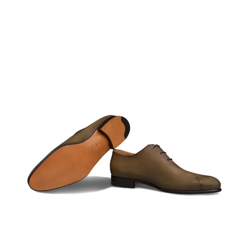 BERLUTI Galet Scritto Dress Shoes Men's Olive-4