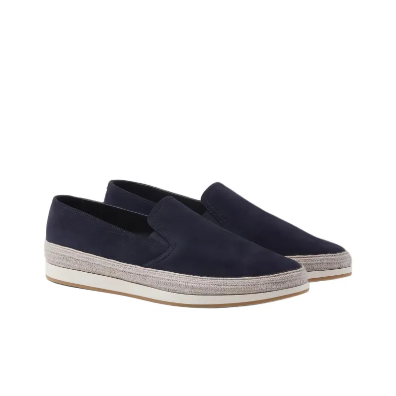 PRADA Almond-toe Suede Espadrilles-2