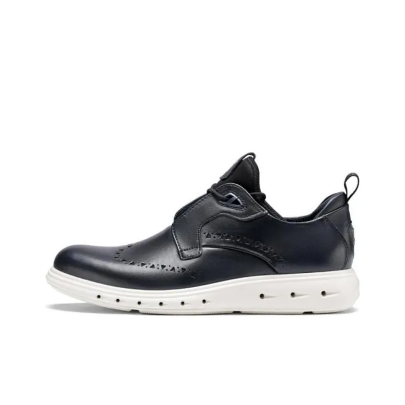 Ecco Dress Shoes Men Low Top Blue-0