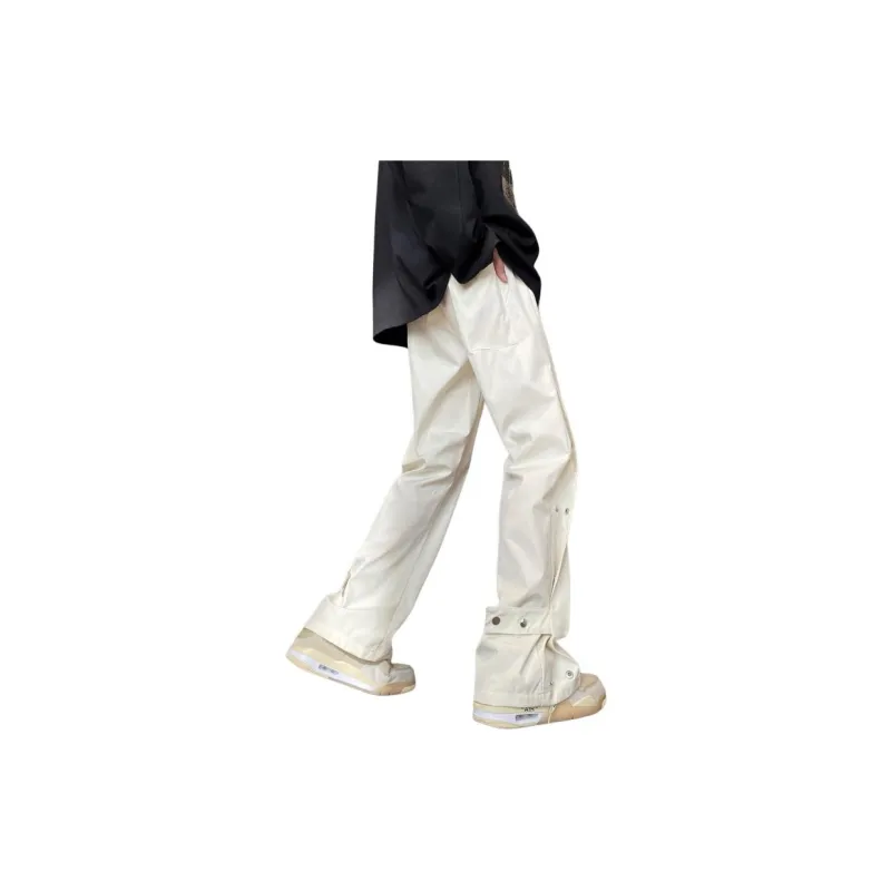PAINT STAIN Casual Pants Unisex Black-21