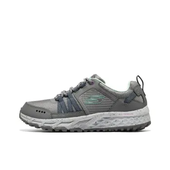 Skechers OUTDOOR Cushioning Anti Slip And Wear Resistant Low Top Casual Shoes Women's Gray Green