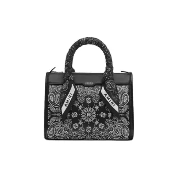 AMIRI Leather Shoulder Bag Crossbody Bag Handbag Mini Women's Black
