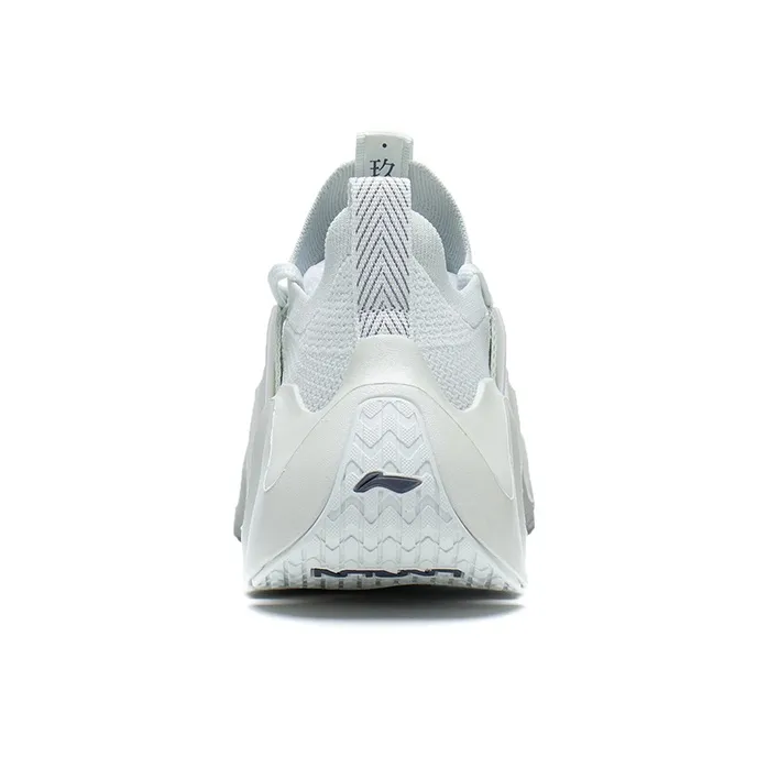 LiNing Phantom Stab Cushioning Anti Slip Wear Resistant Breathability Low Top Sports Casual Shoes Men's Frost White-5
