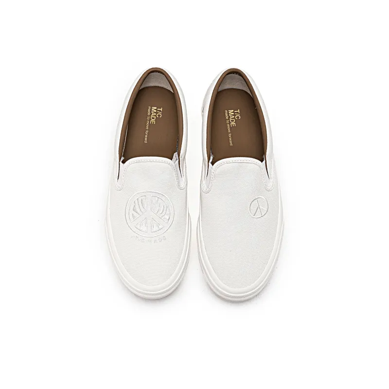 TC Tcmade013 Low Top Canvas Shoes Unisex White-4