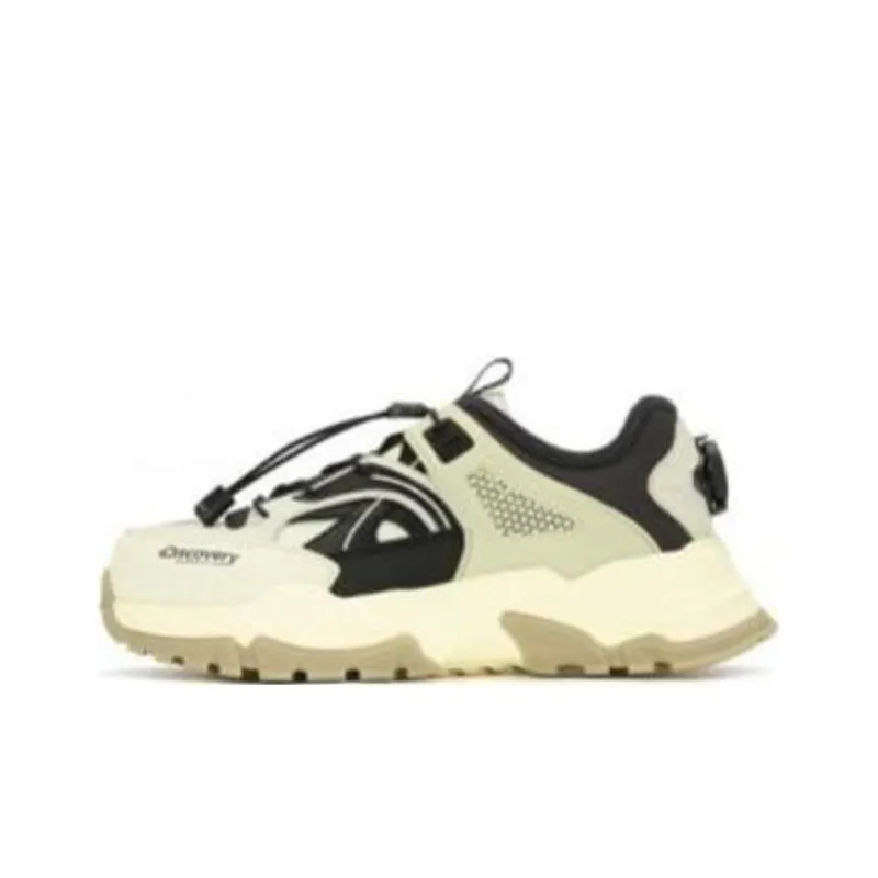 Discovery Expedition Cushioned Anti-Slip And Wear-Resistant Lightweight Low-Top Chunky Sneakers Men's Beige-0