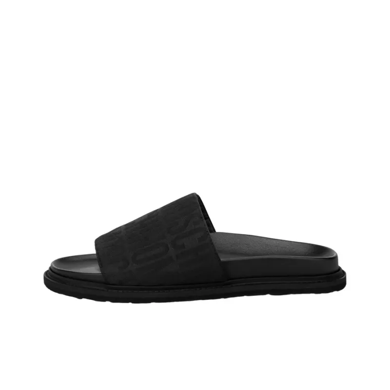 MOSCHINO Logo-print Pool Slides-0