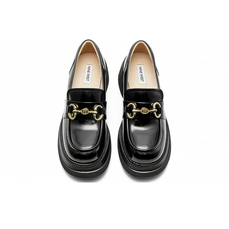 NINE WEST Loafers 5.8cm Women's Black-5