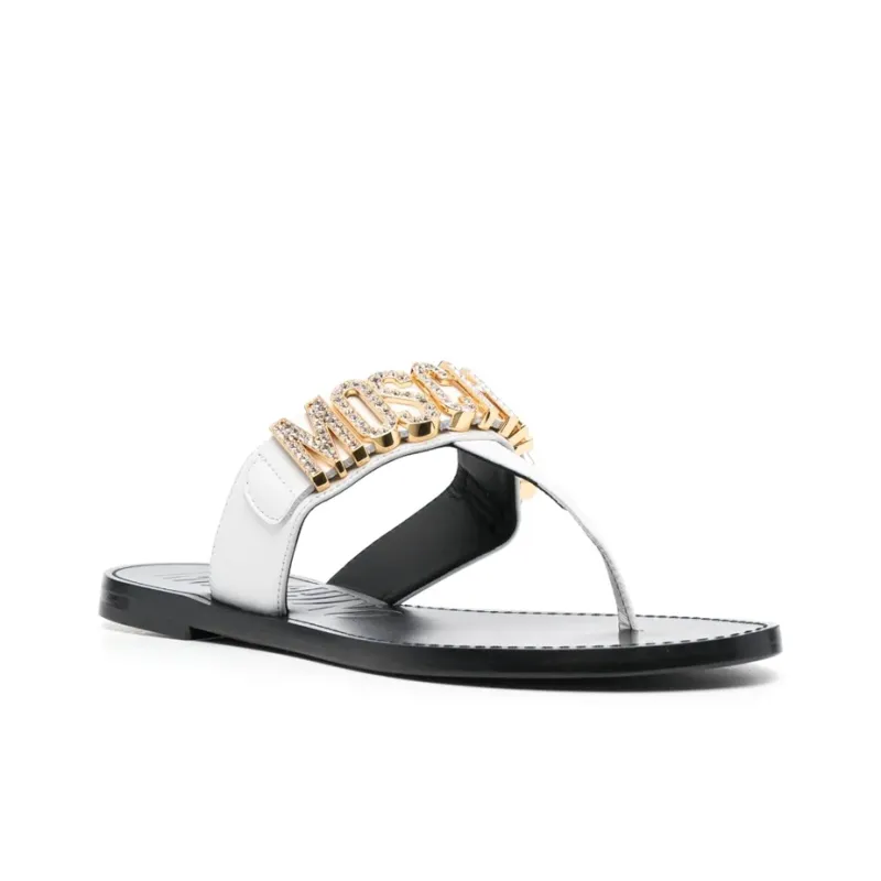 MOSCHINO Logo-lettering Flip-flops-2