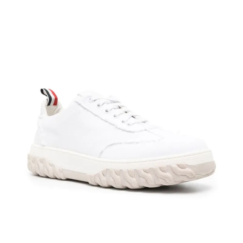 THOM BROWNE Frayed Edge Low Top Sneakers-2