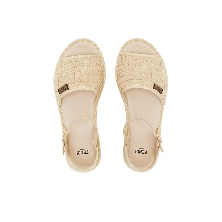 FENDI Strap Sandals Women's Beige-2