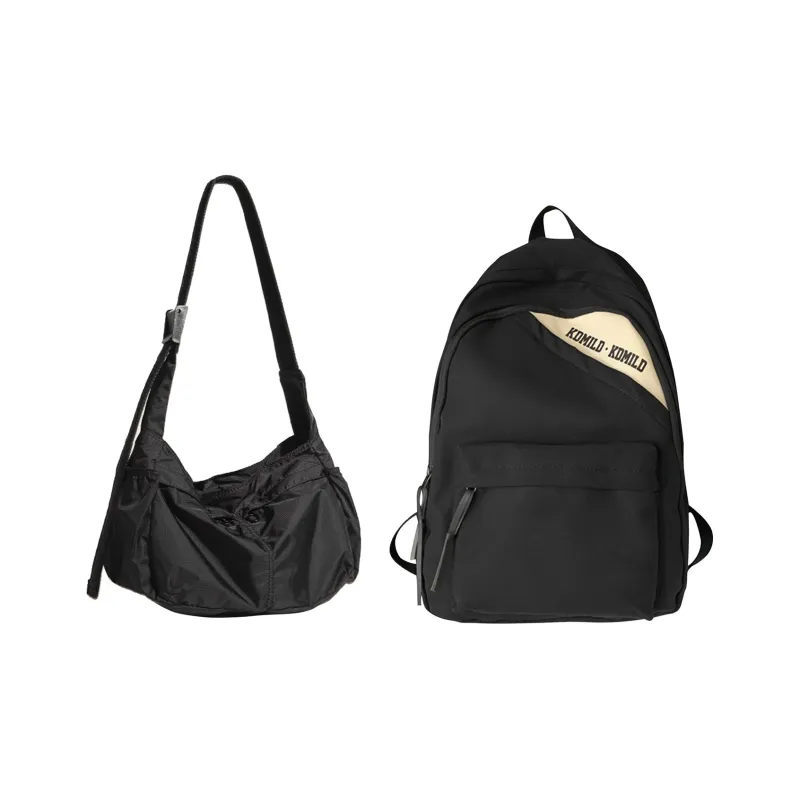 TAKI Oxford Shoulder Bags Regular Unisex Black/Gray-22
