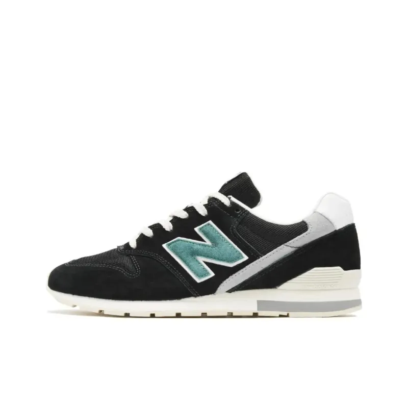 New Balance Anti Slip Wear Resistant Low Top Casual Running Shoes Men's Black Gray White-0