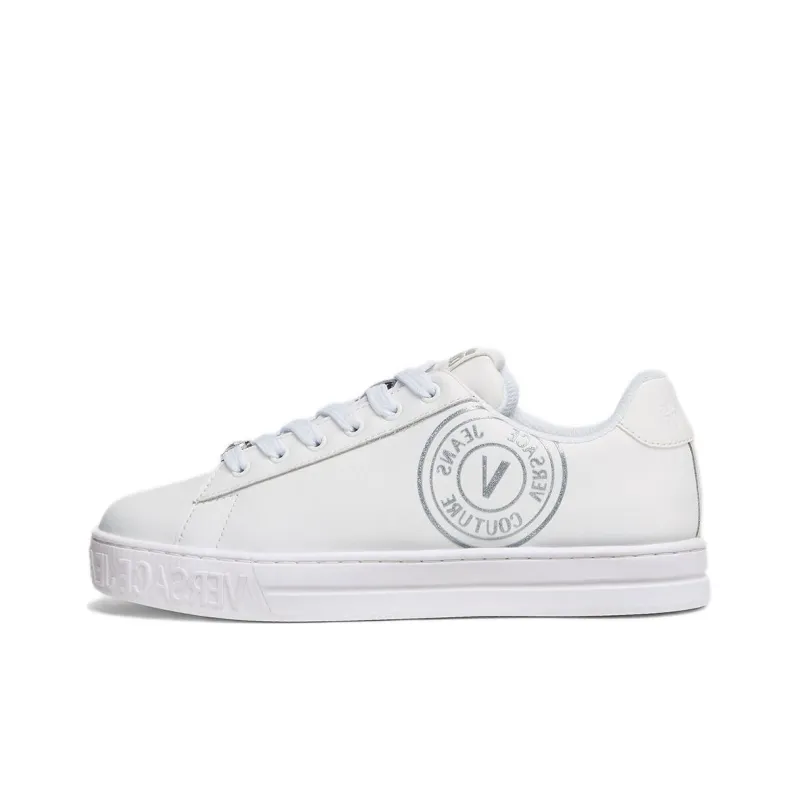 VERSACE JEANS Stylish Skateboarding Shoes Women's White-0