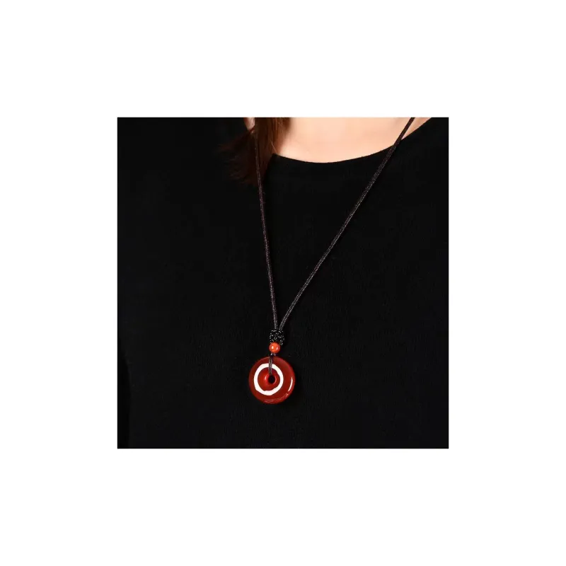 Gifts Chalcedony Jade Necklaces Unisex-1