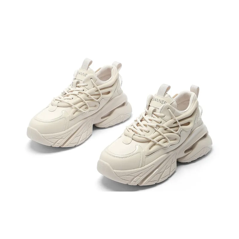 C°BANNER Low-Top Chunky Sneakers Women's Beige-1