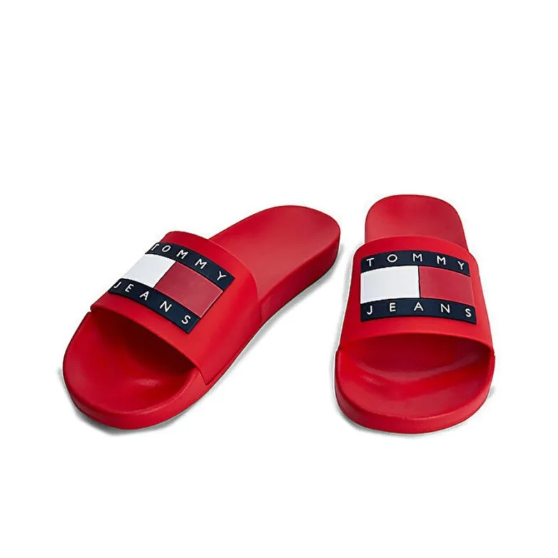 Tommy Hilfiger EVA Abrasion Resistant Slide Slippers Men's Red-2