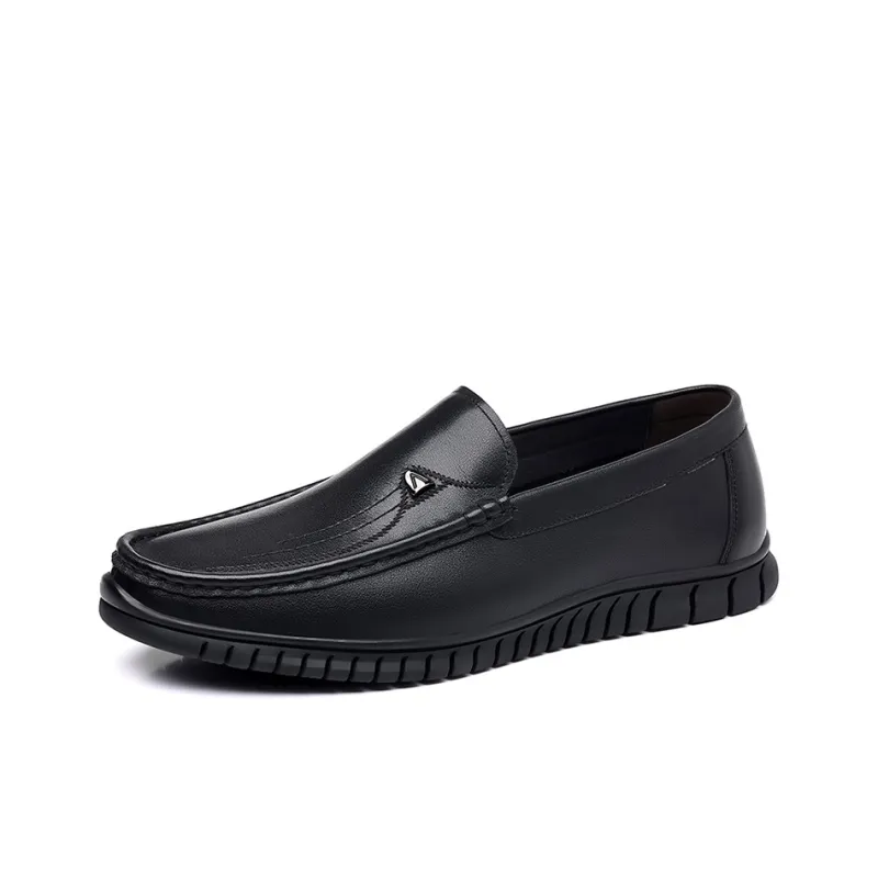 YEDANI Gommino Loafers Men Black-4