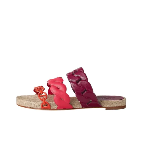 HERMES Gwen Stylish Sandals Women's Pink Purple Orange
