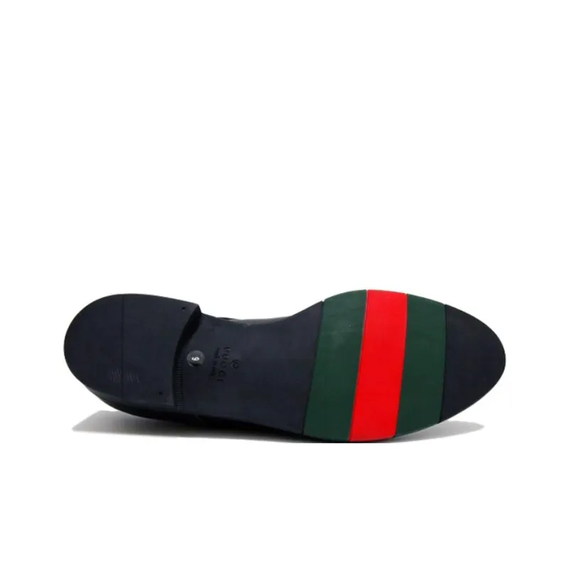 GUCCI Horsebit Casual Shoes Men's Black-4
