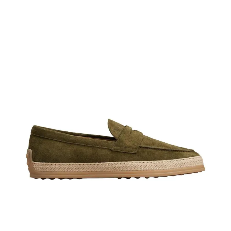 TOD'S Almond-toe Suede Loafers-1