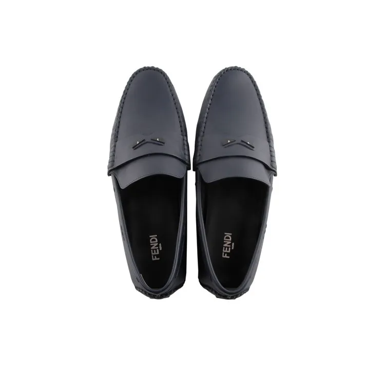FENDI Men's Casual Shoes Men Low-Top Dark Blue-3