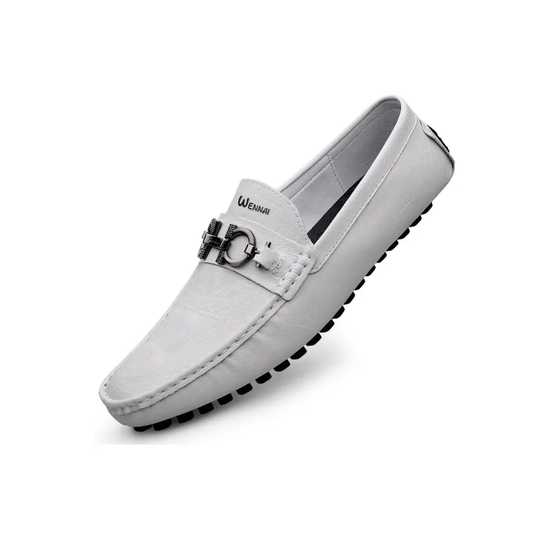 Wen Nai Beanie Shoes Men's White-2