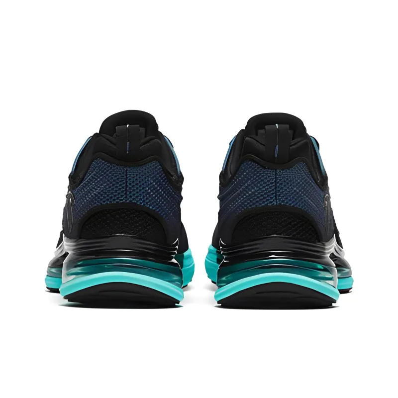 Anta Anti Slip Wear Resistant Low Top Running Shoes Men's Black Green-3