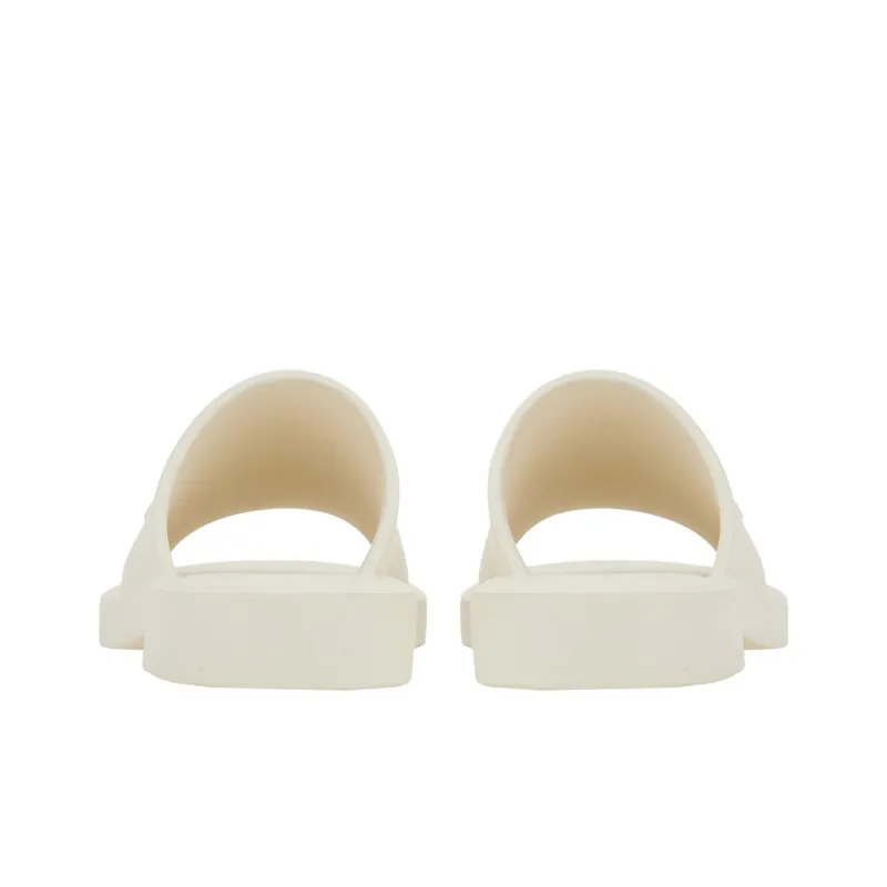 FERRAGAMO Slide Slippers Men's White-3