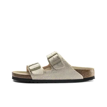 Birkenstock Arizona Microfiber Shiny Python Eggshell Women's