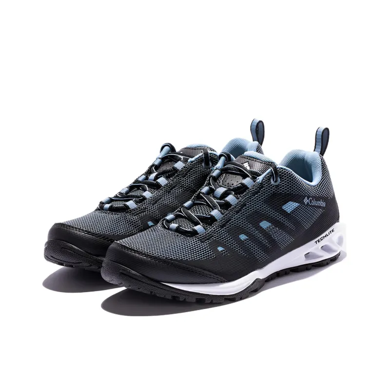 Columbia Anti Slip And Wear Resistant Breathable Low Top Outdoor Shoes Women's Blue Gray-3