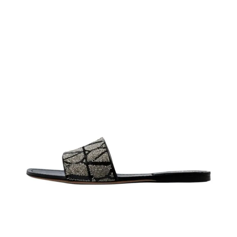 Valentino Garavani VLogo Monogram Slip On Sandals Women's-0