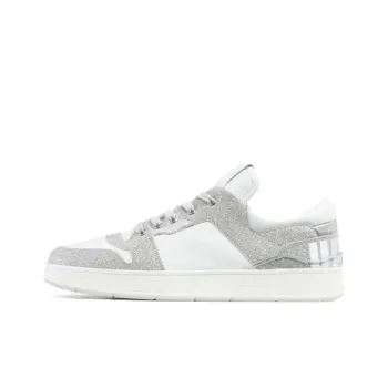 Jimmy Choo Florent Slip Resistant Low Top Skateboard Shoes Men's Silver