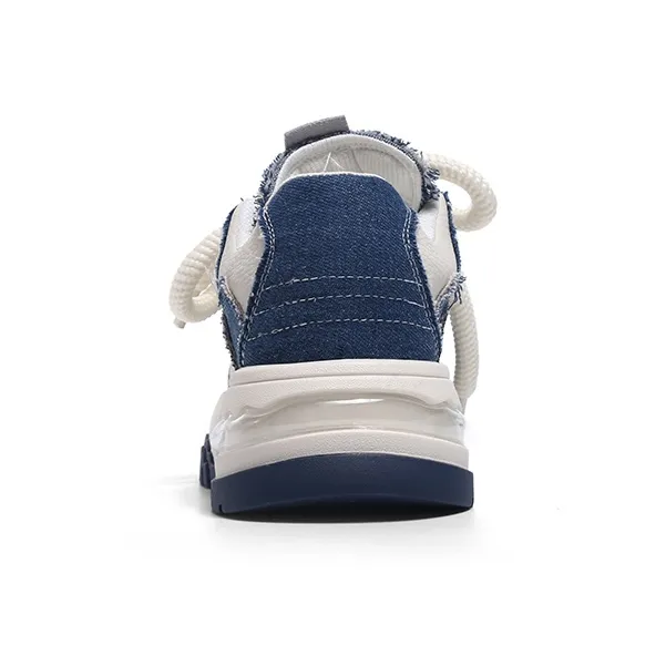 Roubini Breathable And Lightweight Low Top Skateboard Shoes Women's Dark Blue-4
