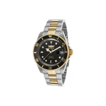 INVICTA Wrist Watch Automatic Mechanical Movement Stainless Steel Strap 40mm Black Dial Men's Watches