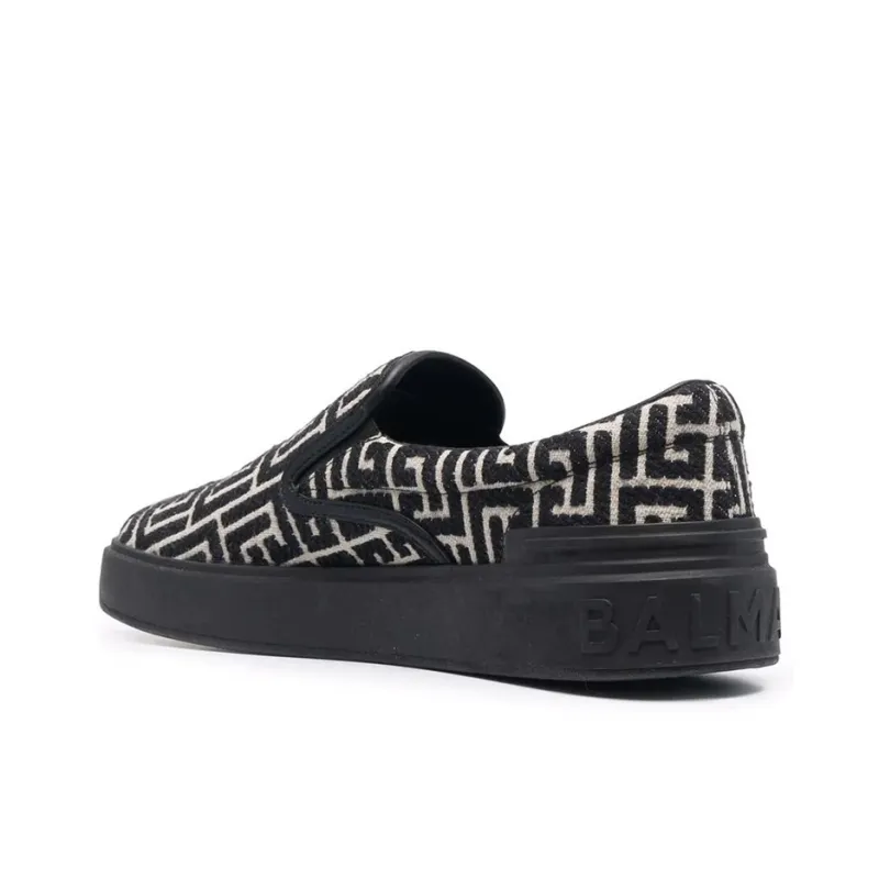 BALMAIN Men's Casual Shoes Men Low Top Black-3