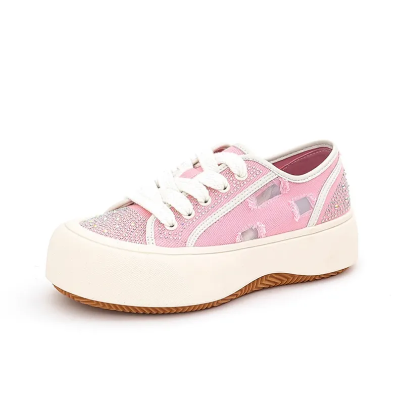 Zdwo Wear-resistant And Lightweight Low-Top Canvas Shoes Women's-0