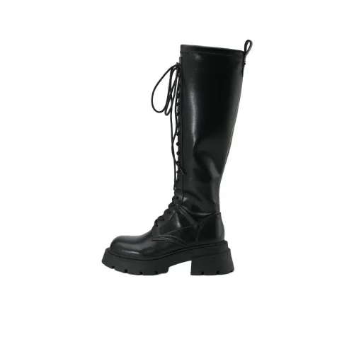 URBAN REVIVO Knee-high Boots Women's Jet Black