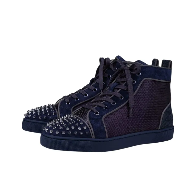 Christian Louboutin Lou Spikes Orlato Flat Version Rock-1