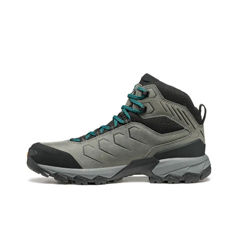 SCARPA Shock Absorbers With Slip Resistant Features High Top Mountaineering Hiking Shoes Men's Black Gray-0