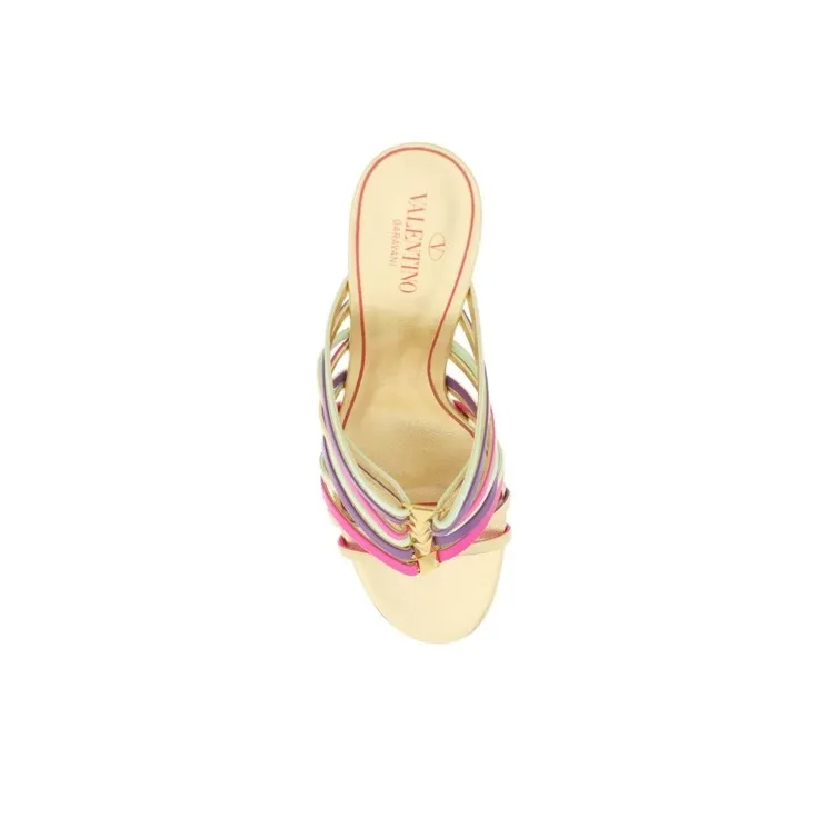 Valentino Garavani Rockstud Open Toe Stiletto Mules Women's-4