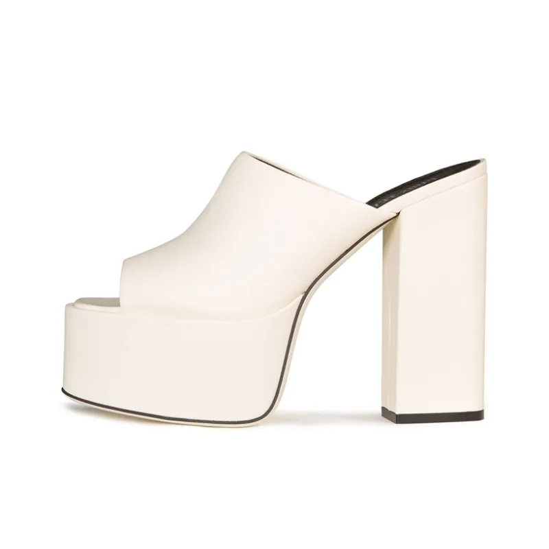 Paris Texas Sasha Open-Toe Platform Mules Women's-0