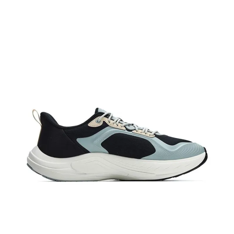 FILA Cushioned Slip Resistant Abrasion Resistant Low Top Running Shoes Men's Black Gray-1
