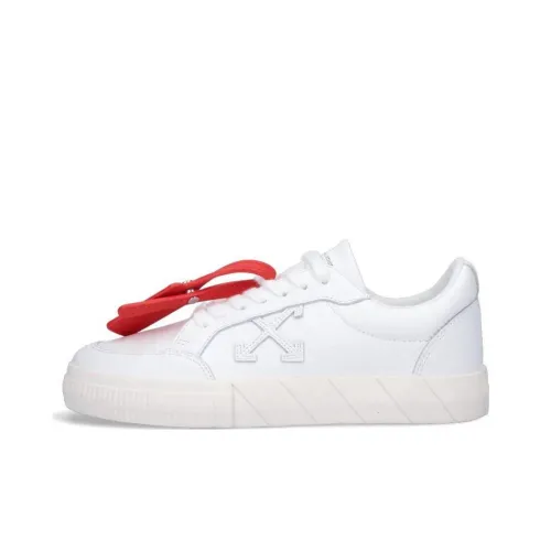 OFF-WHITE Vulcanized Leather Low-Top Sneaker White