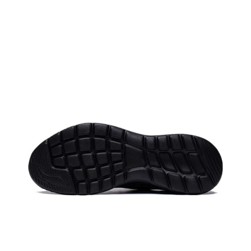 LiNing Feather Shock Absorbers Slip Resistant, Abrasion Resistant, Breathable Low Top Sprint Running Shoes Men's Black-4